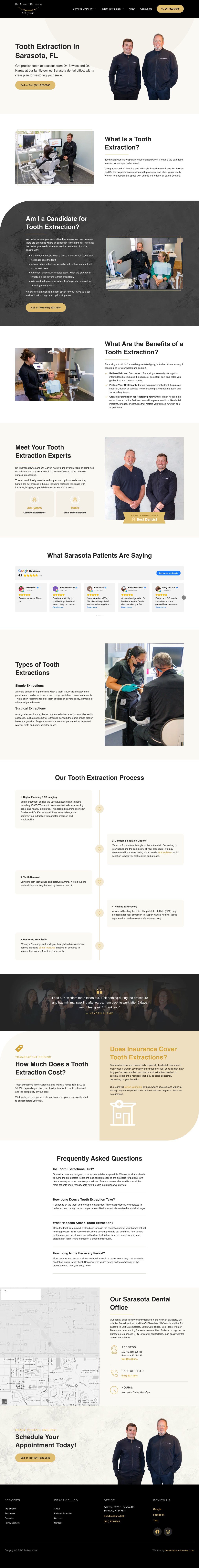 Tooth Extraction in Sarasota, FL landing page