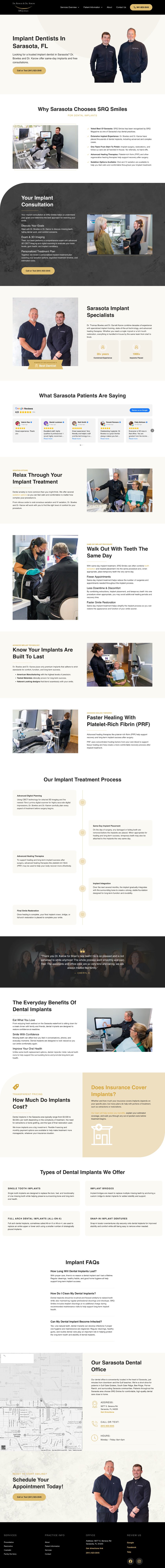 Implant Dentists in Sarasota, FL landing page